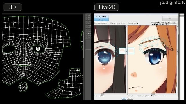 2Dイラストを動かす「Live2D」の新技術「Euclid」発表！今度は360度の立体表現に対応