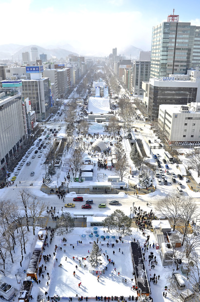 「さっぽろ雪まつり」（2013年）の様子