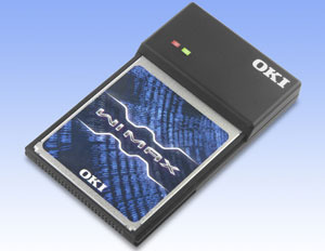 OKIのCF型WiMAX通信モジュール（試作品）