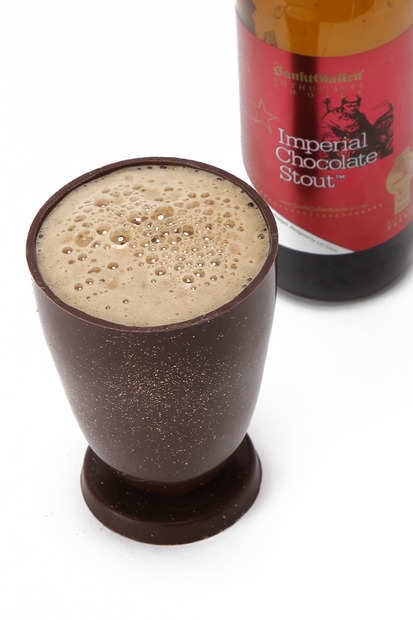 チョコレートグラスとチョコビールのセット