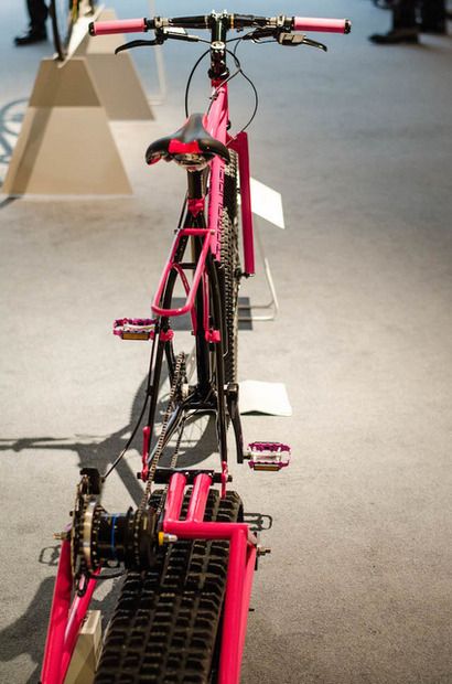 雪道でも楽しめる自転車『Snow path』…東京サイクルデザイン専門学校卒業制作展