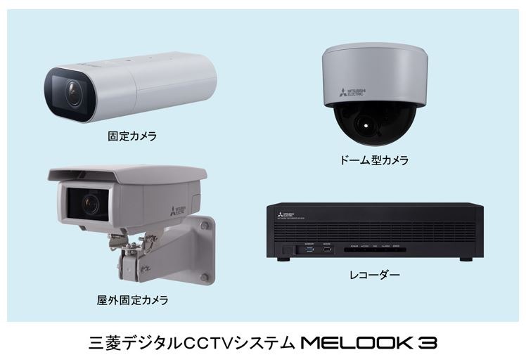 カメラは固定型、ドーム型、屋外固定型と主要なタイプをラインナップ。画素数の違いで各2機種ずつ、計6モデルが用意される（画像は同社Webより）。