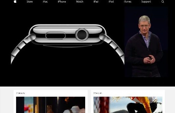 Apple Watchについて説明を行ったティム・クックCEO（キャプチャ）