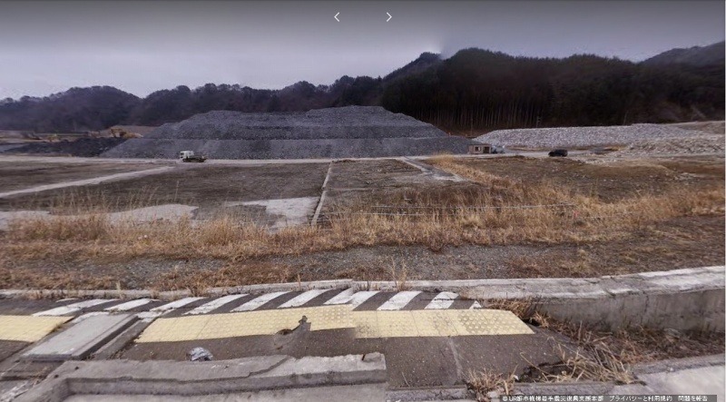 釜石市鵜住居駅・2015年2月（提供：UR都市機構）