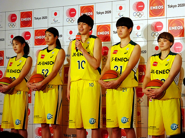 左から大沼美琴選手、宮澤夕貴選手、渡嘉敷来夢選手、間宮佑圭選手、吉田亜沙美選手（Photo：大野雅人）