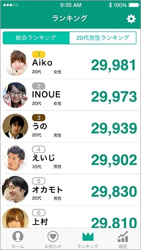 ランキング画面