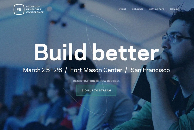 「F8 Facebook Developer Conference」特設サイト