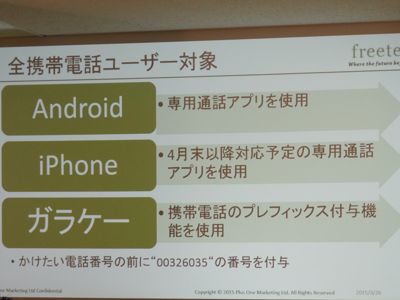 Androidアプリからスタート。iOSやフィーチャーフォンへの対応も広げる