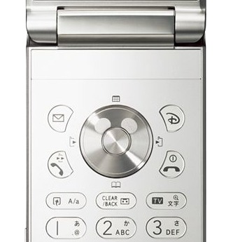 ミッキー型のセンターボタン