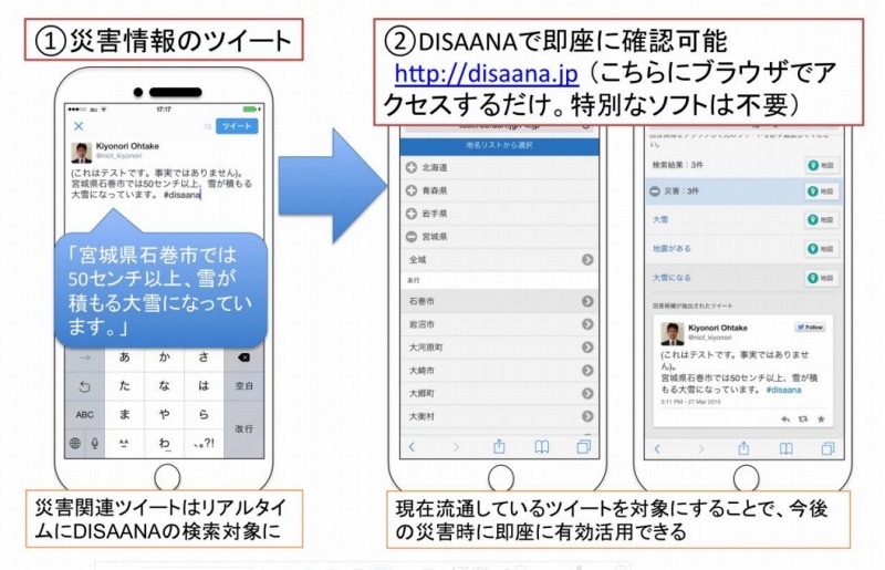 DISAANAの表示の例