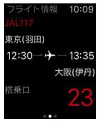 Apple Watch版画面の例