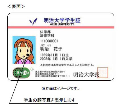 Suica 付学生証