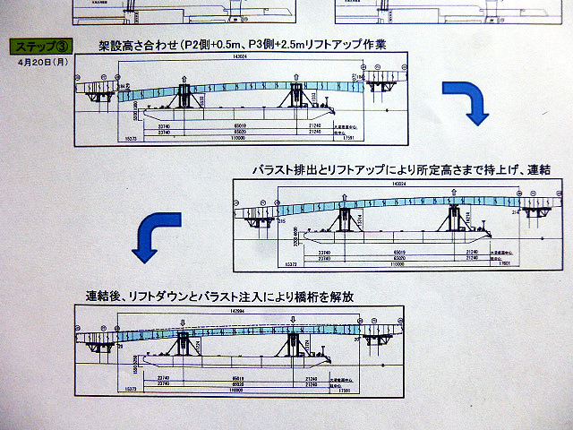 首都高10号晴海線橋桁架設