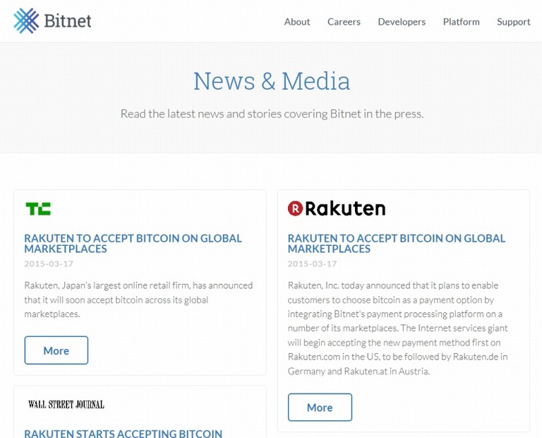 「Bitnet」のニュースページ