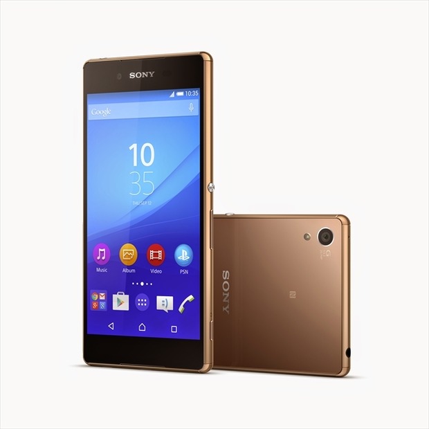 グローバルモデル「Xperia Z3+」Copperモデル。カラーバリエーションも「Xperia Z4」と同じ