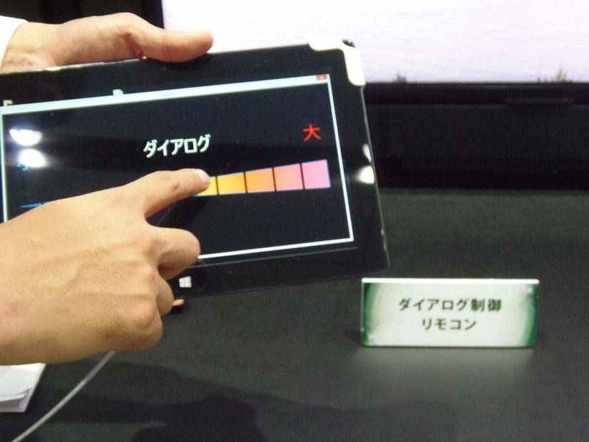 ダイアログリモコンも用意。会話とBGMの音声を独立制御。BGMに埋もれて聞きづらい会話を聞き取りやすくなる