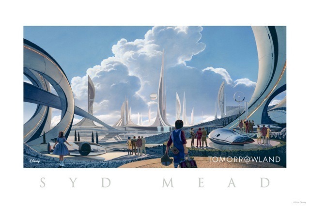 シド・ミードによるコンセプトアート　(C) 2015 Disney Enterprise, inc. All Rights Reserved.