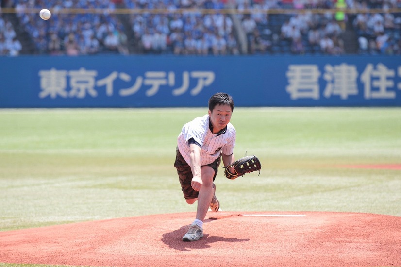 花島さんの全力投球