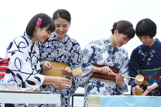 広瀬すず、長澤まさみ、綾瀬はるか、夏帆／『海街diary』大ヒット祈願イベント