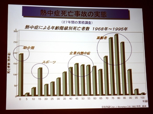熱中症死亡事故の実態（秋山正子氏の講演資料）