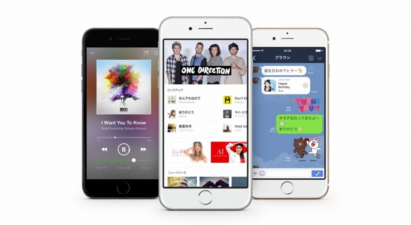 「LINE MUSIC」画面