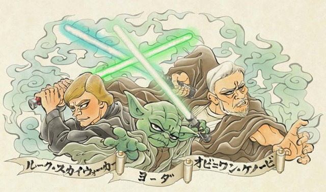 「ジェダイねぶた」　(C) 2015Lucasfilm Ltd. & TM. All Rights Reserved