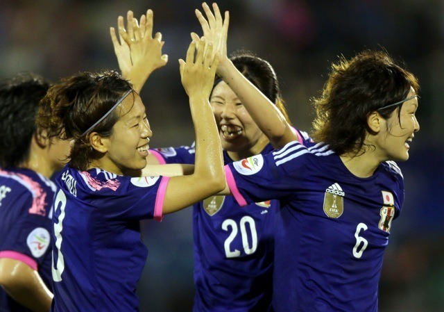 なでしこジャパン　（写真は日本対オーストラリア5月25日、AFC女子アジア杯決勝）　(c) Getty Images