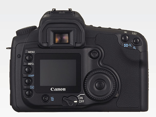 　キヤノンは、有効820万画素APS-Cサイズ（22.5×15.0mm）のCMOSを搭載し、毎秒5コマの連写が可能なデジタル一眼レフカメラ「EOS 20D」を9月下旬に発売する。