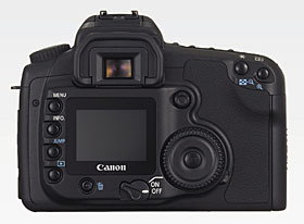 　キヤノンは、有効820万画素APS-Cサイズ（22.5×15.0mm）のCMOSを搭載し、毎秒5コマの連写が可能なデジタル一眼レフカメラ「EOS 20D」を9月下旬に発売する。