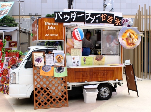 「かき氷」を提供していたキッチンカー