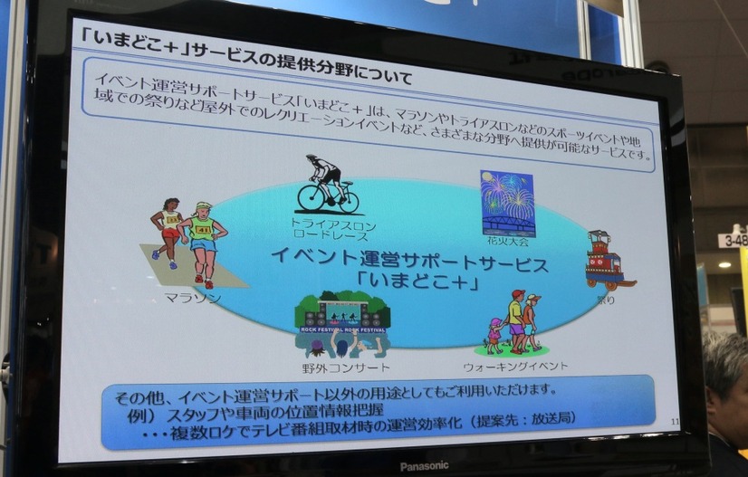 想定される利用シーンの数々。マラソン、花火大会、野外フェス、祭りなど多くの参加者、スタッフが集まるイベントとなる（撮影：防犯システムNAVI）