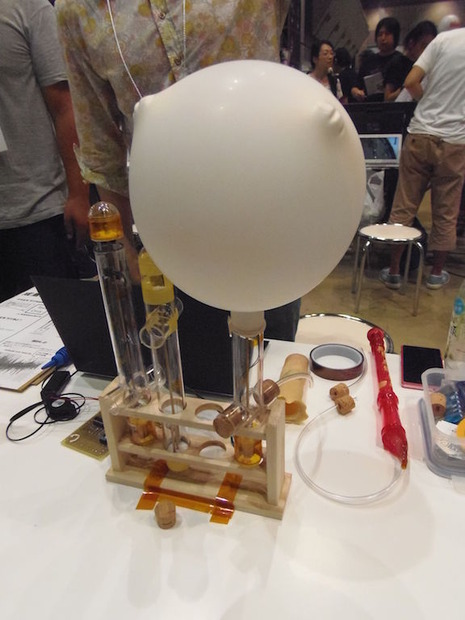 Kikyu・orgの「成層圏気球プラットフォーム」。より高くまで気球を上げるための成層圏気球調整バルブのデモを実施
