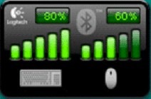 キーボードとマウスの電源残量ガジェット