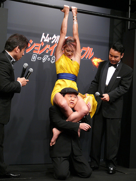 寺門ジモン、肥後克広、上島竜兵、高野人母美／『ミッション：インポッシブル／ローグ・ネイション』PRイベント