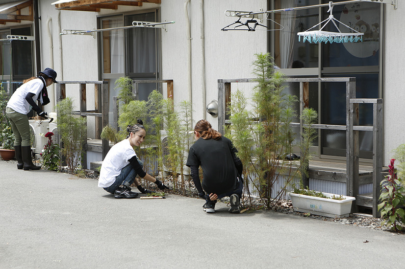 ボランティアに参加した中島美嘉