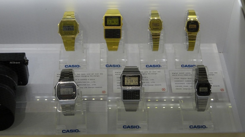 約30年前から変わらず高い人気を誇るカシオの腕時計。（グッドデザインストア）