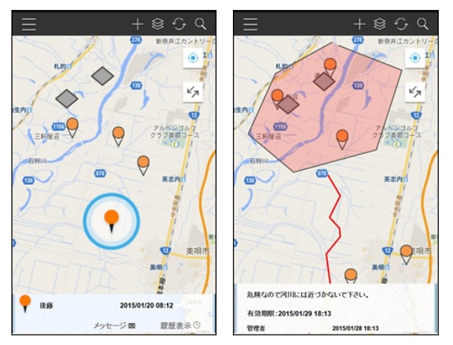 メッセージ送受信のイメージ