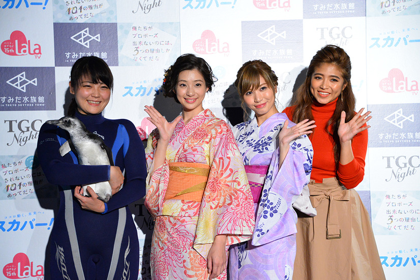 大島麻衣＆足立梨花＆今井華…夏の終わりの浴衣美人【写真：竹内みちまろ】