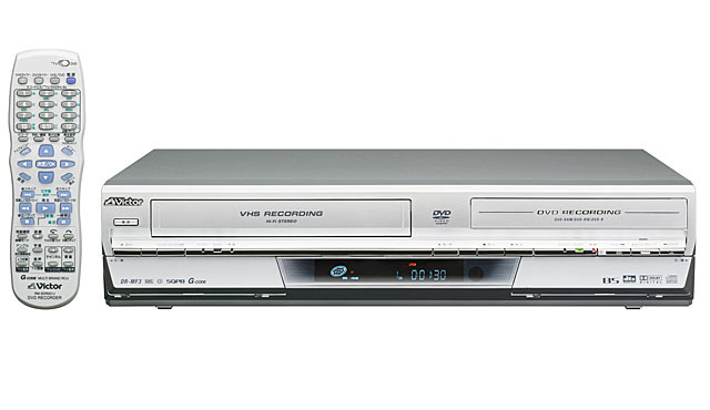 　日本ビクターは、DVDレコーダー「快録LUPIN」シリーズの新製品として、VHS＆DVDレコーダー「DR-MV3」と、BSアナログチューナー内蔵のVHS＆DVDレコーダー「DR-MF3」を10月上旬に発売する。
