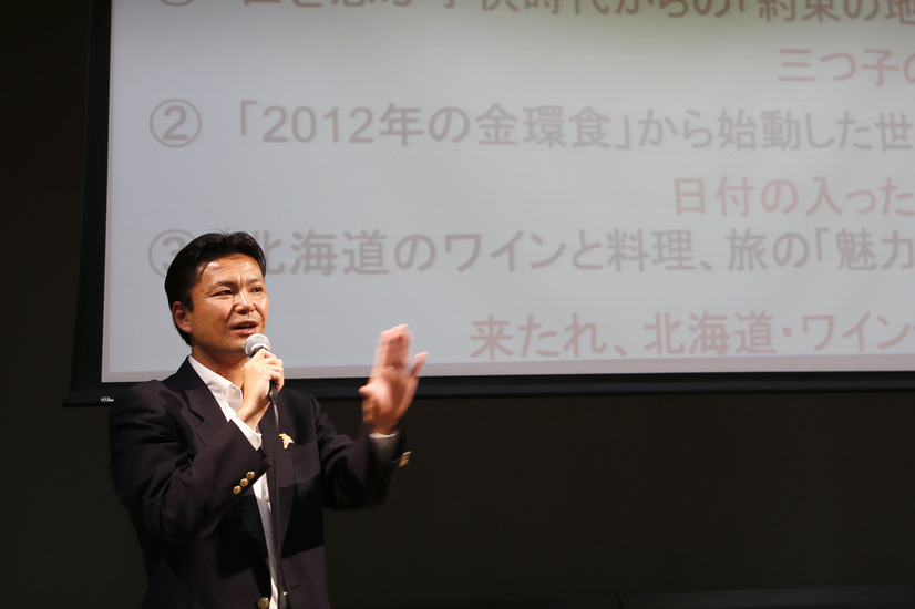 NPO法人ワインクラスター北海道代表 阿部眞久氏