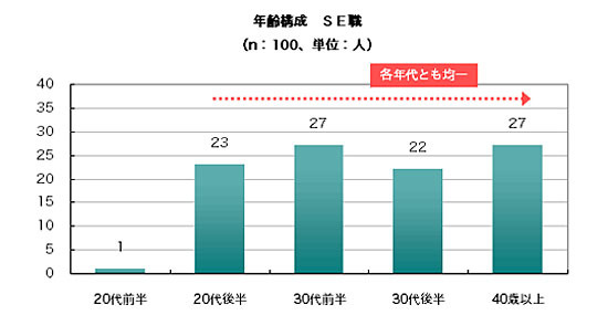 年齢構成 SE職
