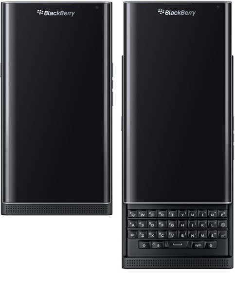 エッジまでスクリーンになっており、タッチと物理キーボード両方を搭載している「BlackBerry Priv」