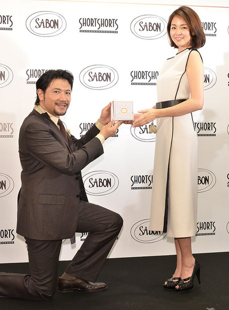 別所哲也、SHIHO／「SABON Gift Short Film Project」記者発表会