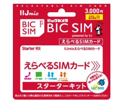 「BIC SIM えらべるSIMカード powered by IIJ」イメージ