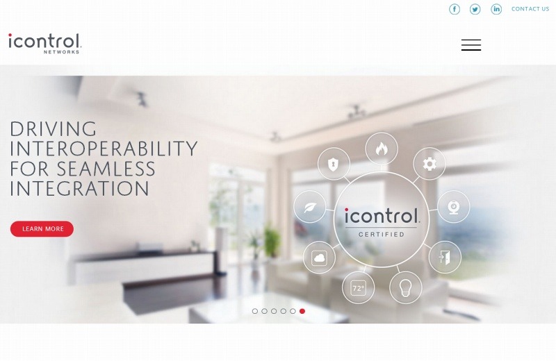 「Icontrol Networks」サイト