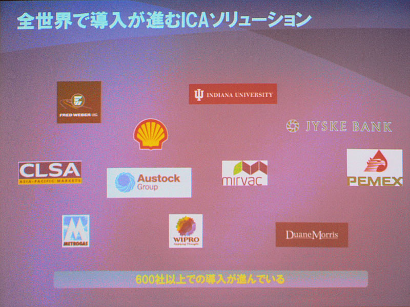 ICAソリューションを提供した企業