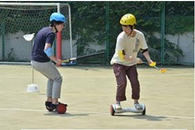 超人スポーツ体験企画の「Hover Cross」人機一体球技のイメージ