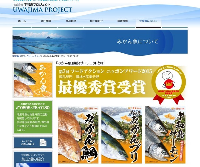 宇和島プロジェクトのサイト