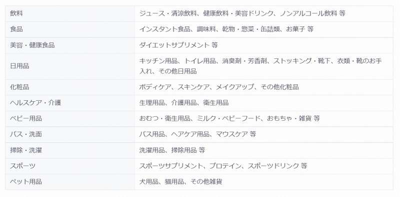 「いつもの」ラインアップ