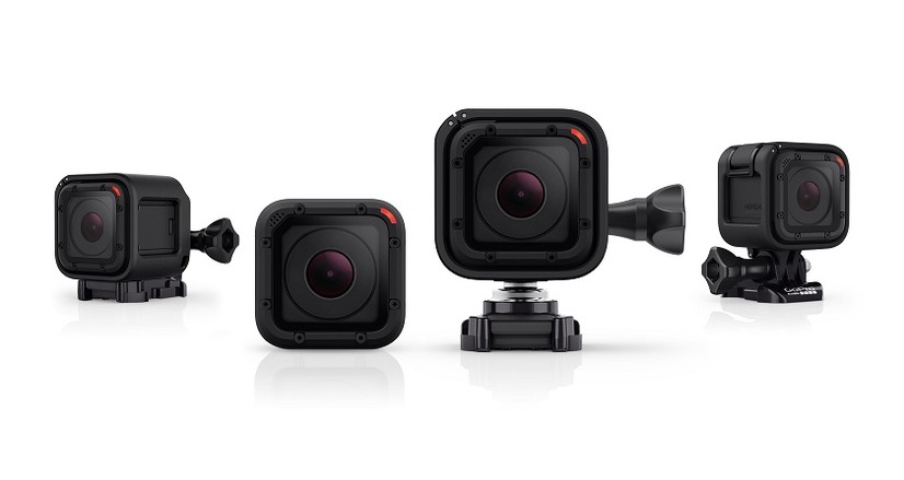 「GoPro HERO4 Session」にはさまざまなマウントが付属する